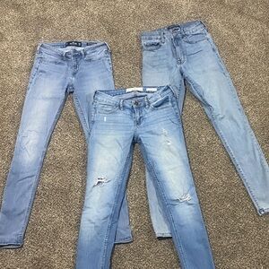 3 Stylish Light Blue Distressed Jeans